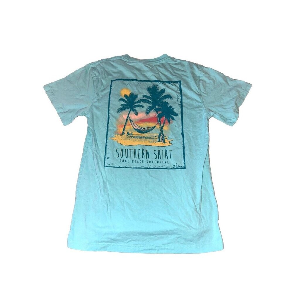 Women’s Southern Shirt T-shirt Short Sleeve Small Blue